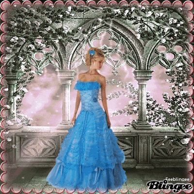 Femme en robe de princesse 