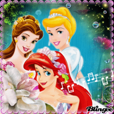 Cendrillon,Belle et Ariel 