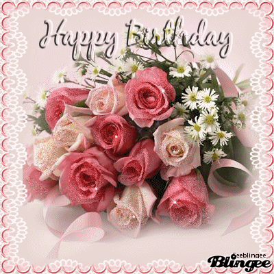  Bouquet de roses "Happy Birthday"