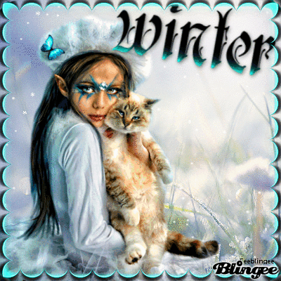 Lutine et chat "Winter"