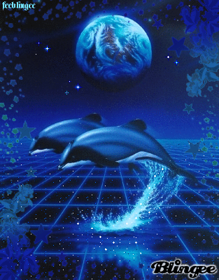 Les orques (décor tout en bleu)